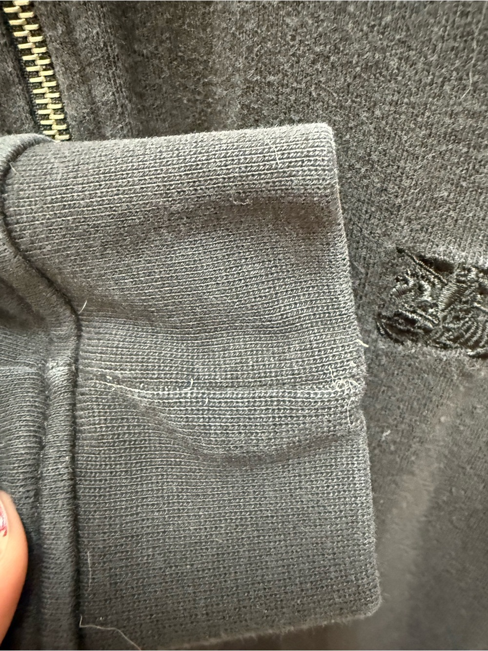 Vintage Burberry Black Half-Zip Sweater Pullover - Picture 5 of 13